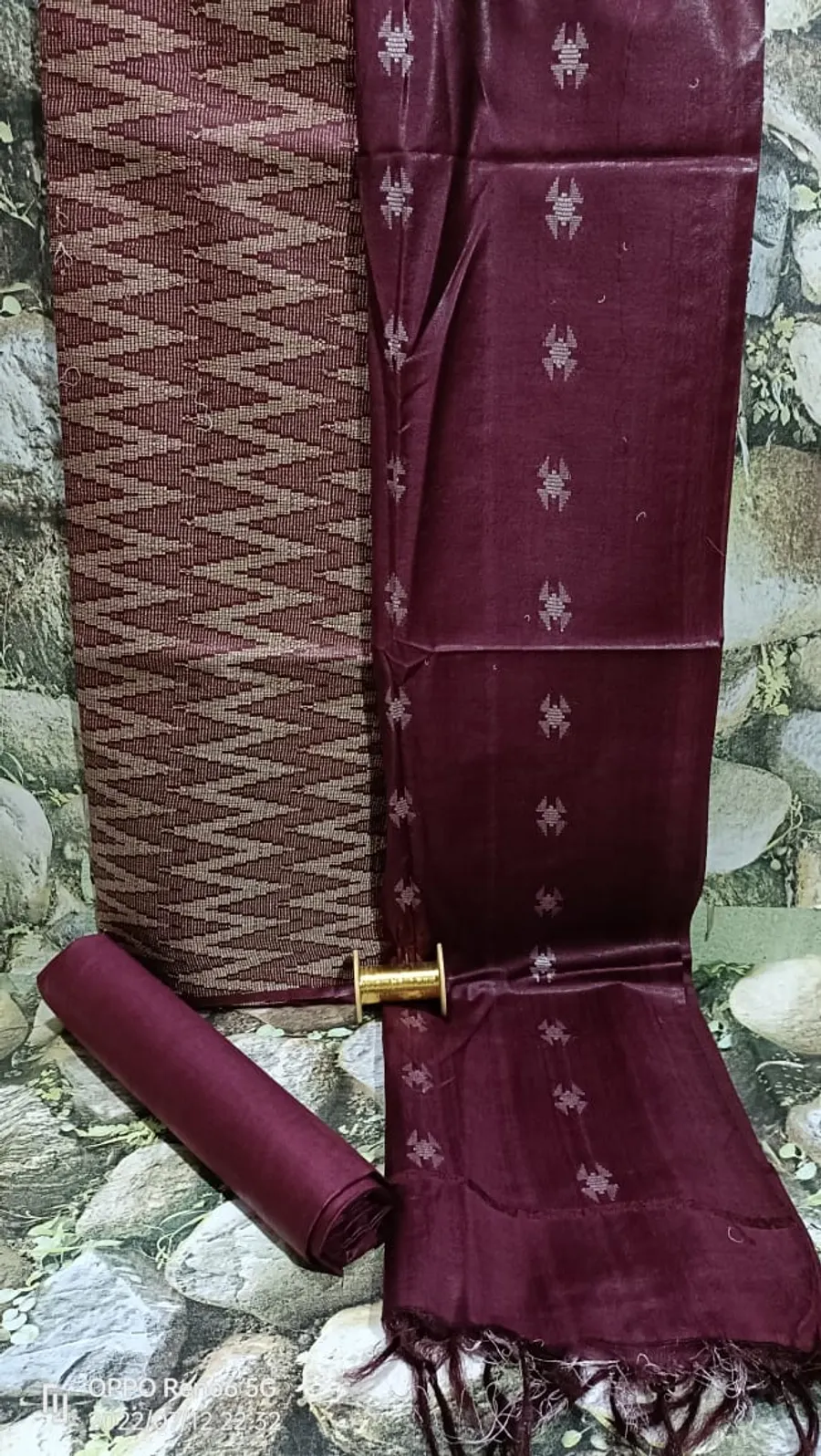Exquisite Katan Silk Suit Piece – Timeless Elegance in Pure Silk Weave